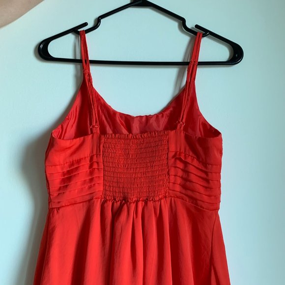 H&M Women’s Reddish Orange Spaghetti Strap Dress Size 0 (GUC) - Picture 6 of 16